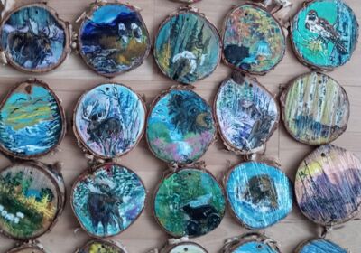 Wildlife Ornaments (Handpainted) by TLp Barn Murals